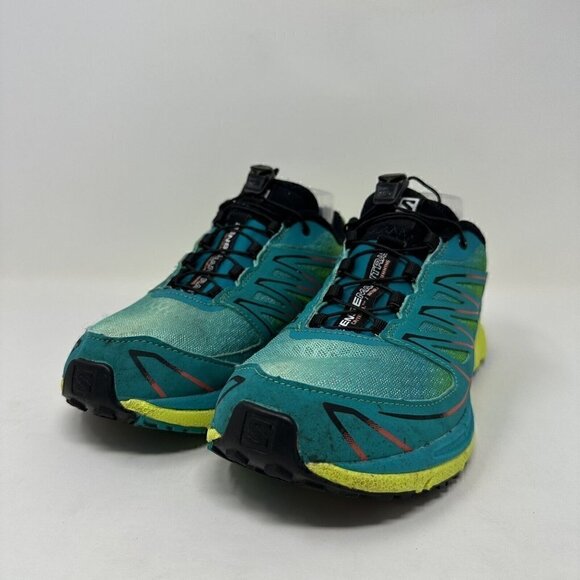 Saloman Sense‎ Mantra 3 Trail Running Shoes Size 7 Green Yellow Hiking - Picture 5 of 15